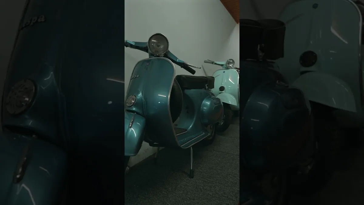 Klassische Vespa im Detail